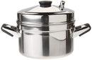 TABAKH Stainless Steel Cooker w/ 4-Rack Hawkins Type Idli Stand, Makes 12 Idlis