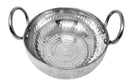 Tabakh Handmade Aluminium Hammer Flat Bottom Kadai Frying Pan Cooking 12.5"