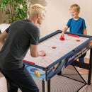 10-in-1 Combo Game Table Set With Table Tennis  Basketball  Soccer-Blue