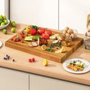 Teak Wood Cutting Board Extra Large 24 Inch Reversible Cutting Board With Handle