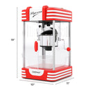 Theater Style Countertop Popcorn Maker With Stainless Steel Kettle-Red