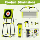 4 in 1 Throwing Target Set Kids Throwing Game With Bristle Target