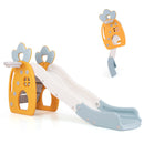 Foldable Slide With Basketball Hoop and Buffer Zone for Kids Aged 3+ Years Old
