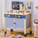 Wooden Toy Workbench - Misty Blue