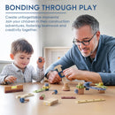 Wooden Toy Workbench - Misty Blue