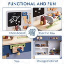 Wooden Toy Workbench - Misty Blue