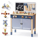 Wooden Toy Workbench - Misty Blue
