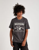 True Religion Allover Print Logo Relaxed Tee