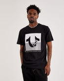 True Religion Two-Tone Box Logo Tee