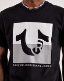 True Religion Two-Tone Box Logo Tee