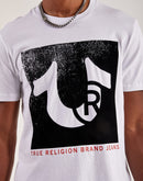 True Religion Distressed Registered Horseshoe Tee