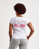 True Religion Crystal Logo Slim V-Neck Tee