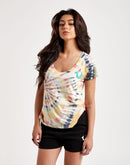 True Religion Tie Dye Buddha Logo V Tee