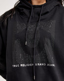 True Religion Rhinestone Pullover Hoodie