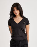 True Religion Crystal Logo V-Neck Tee