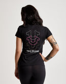 True Religion Crystal Logo V-Neck Tee