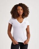 True Religion Crystal Logo V-Neck Tee