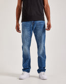 True Religion Ricky Ladder Stitch Logo Jeans