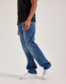 True Religion Ricky Ladder Stitch Logo Jeans