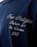 True Religion Drop Shoulder Embroidered Logo Tee