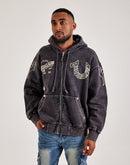 True Religion Bad Weather Big T Flame Zip Hoodie