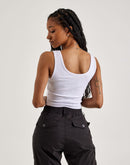 True Religion SRS Logo Crop Tank Top