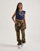 True Religion Notch Crop Tee