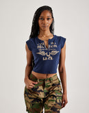 True Religion Notch Crop Tee