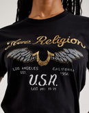True Religion Crystal Wings Slim Tee