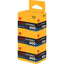 Eastman Kodak UltraMax 400 Color Negative Film (35mm Roll Film, 36 Exposures, 3-Pack)