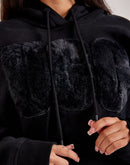 UGG Rey Fuzzy Logo Hoodie