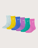 Nike Basic Crew Socks 6-Pack Pre-School