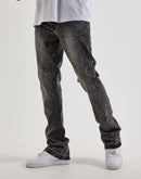 UR Sprinkle Rhinestone Stacked Denim Jeans