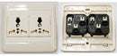 Receptacle UniWF6N2R4S DBL universal receptacle FOR 250V