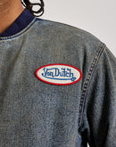 Von Dutch Washed Denim Bomber Jacket