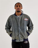 Von Dutch Washed Denim Bomber Jacket