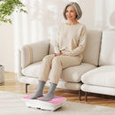 Vibration Plate Exercise Machine for Lymphatic Drainage and Weight Loss With 10 Speed Intensities- White
