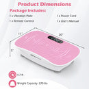 Vibration Plate Exercise Machine for Lymphatic Drainage and Weight Loss With 10 Speed Intensities- White