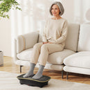 Vibration Plate Exercise Machine for Lymphatic Drainage and Weight Loss With 10 Speed Intensities-Black