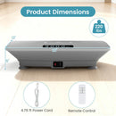 Vibration Plate Exercise Machine With Gravity Sensor for Home-Gray