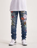 Vic Garcia Peace Love Patch Denim Jeans