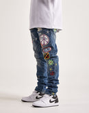 Vic Garcia Peace Love Patch Denim Jeans