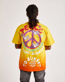 Vic Garcia Love Peace Dip Dye Tee