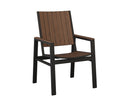 Berlin Gardens, Vida Poly Dining Chair, Brazilian Walnut on Matte Black