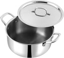 Vinod Smart Triply Stainless Steel Extra Deep Casserole 36cm (15.1 Liter) With Lid Induction Friendly