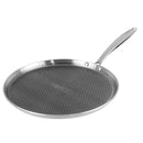 Vinod SAS Pro Platinum Triply Stainless Steel Dosa Tawa - 31 cm | 4.0 mm Thick | Hexa Design