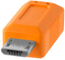 Tether Tools TetherPro USB Type-C Male to 5-Pin Micro-USB 2.0 Type-B Male Cable (15', Orange) CUC2515-ORG