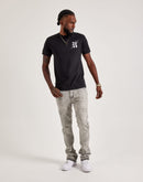 WAIMEA Geometric Frayed Jeans