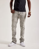 WAIMEA Geometric Frayed Jeans