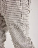 WAIMEA Geometric Frayed Jeans